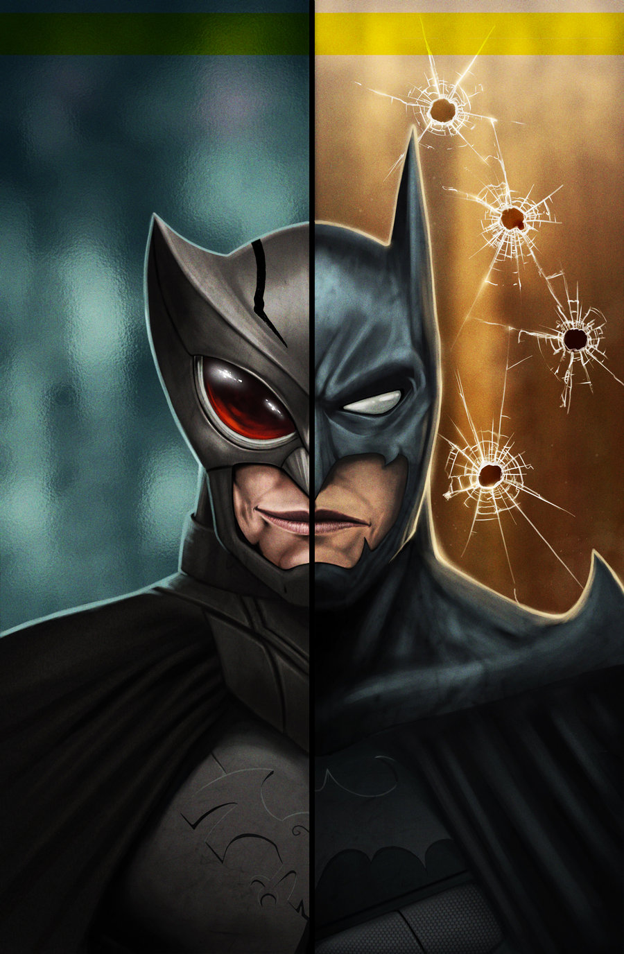 Открытки с Оулмэном злым братом Бетмэна по комиксам от ДС.    