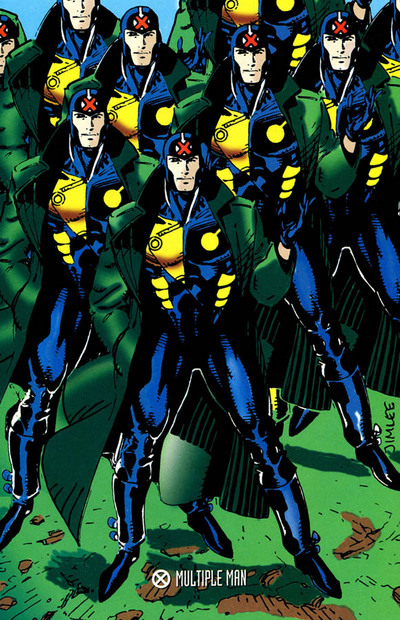 Открытки с Множителем Джеймсом Мэдроксом из комиксов Марвел.