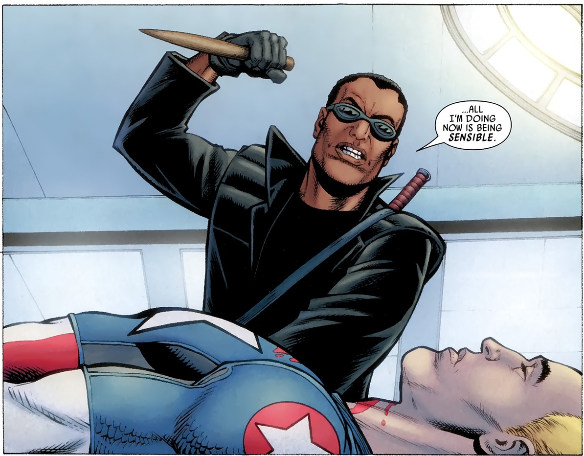 Открытки с Блэйдом из комиксов Вселенной марвел скачать бесплатно.