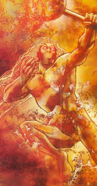 Открытки с Огненным Лордом из комиксов Вселенной Марвел скачать.