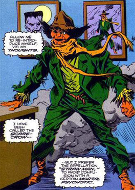 Открытки с Пугалом злодеем из комиксов про Бетмэна скачать бесплатно.