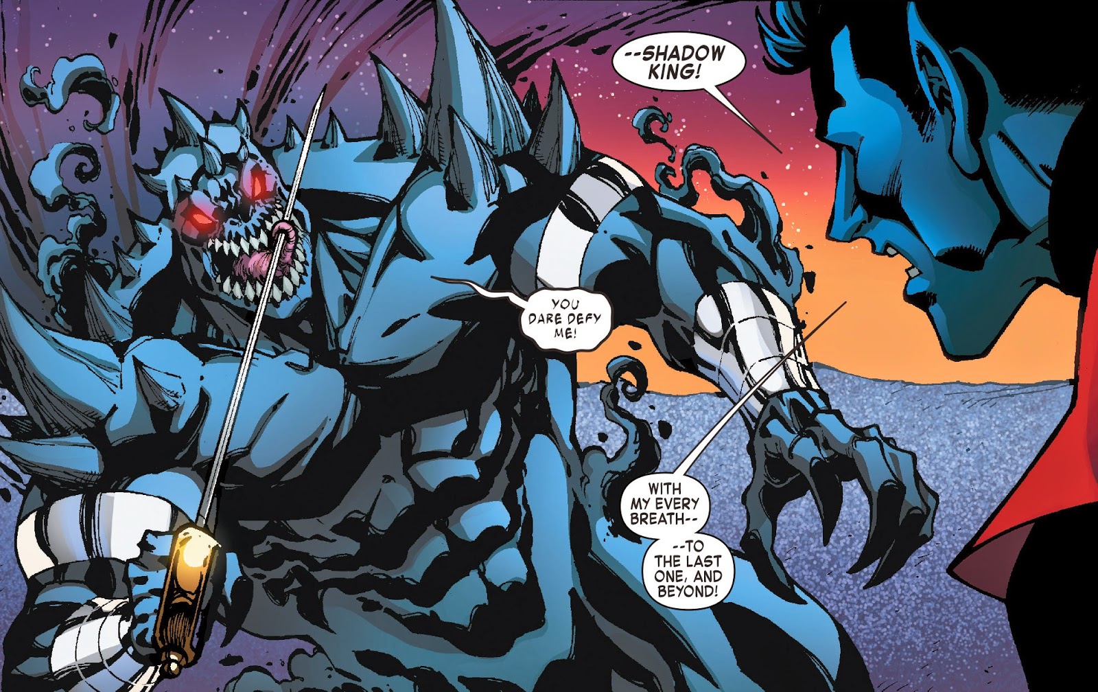 Открытки с Королем Теней злодеем из комиксов Вселенной Марвел.