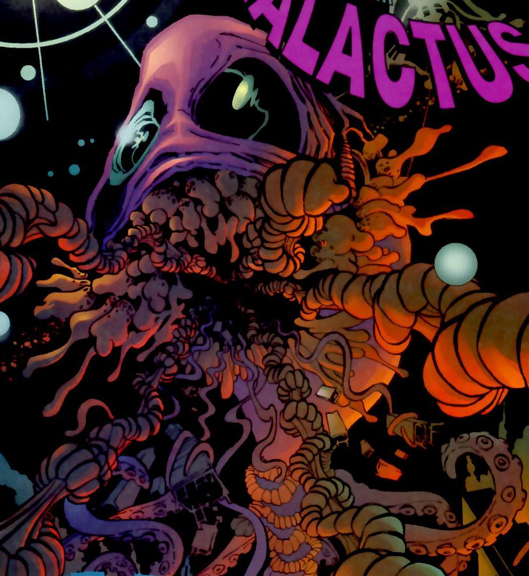 Открытки с Галактусом суперзлодеем из Вселенной Марвел скачать.