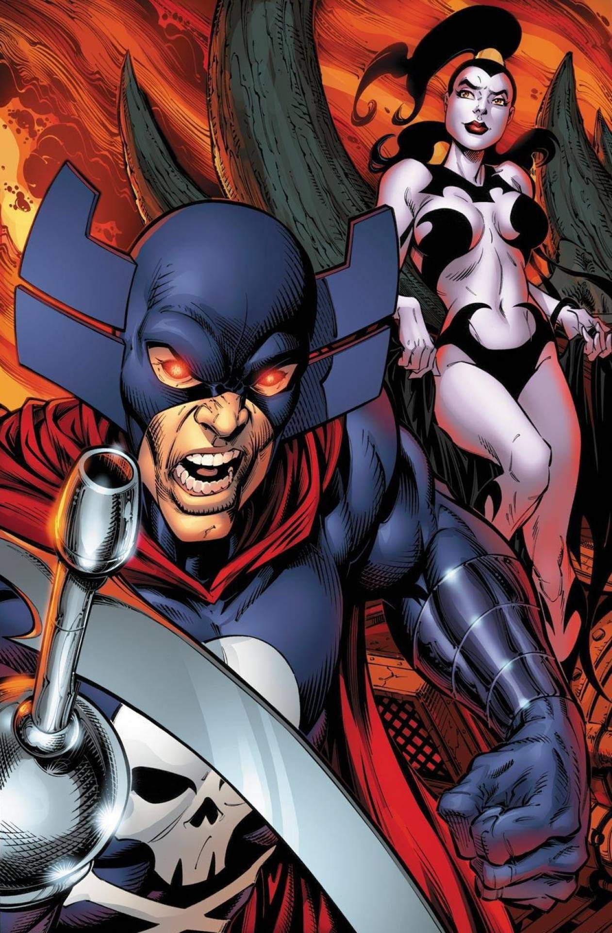 Открытки с Гримом Жнецом злодеем из комиксов Вселенной Марвел.