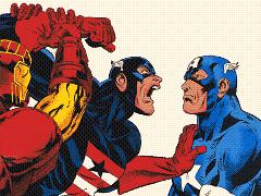 Открытки с С.Ш. Агентом из комиксов про Капитана Америку от Марвел.