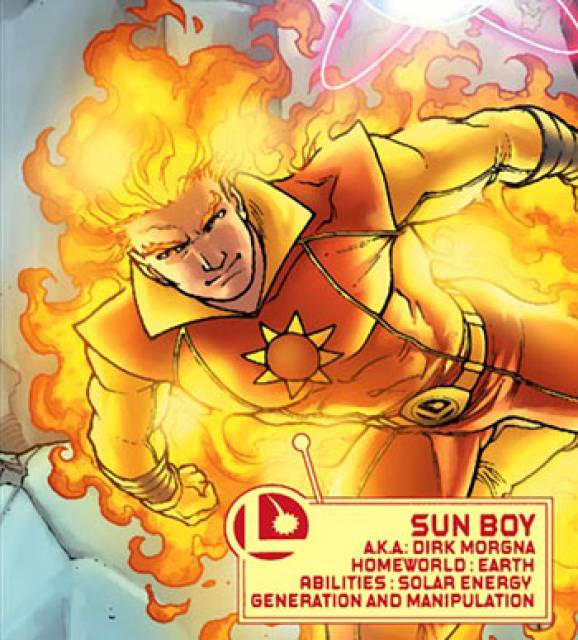 Открытки с Солнечным Мальчиком Санбоем из комиксов Марвел.  