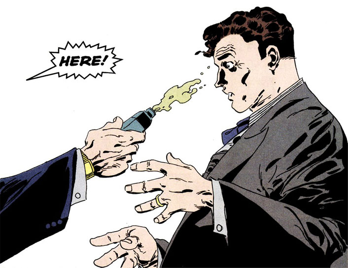 Открытки с Двуликим суперзлодеем из Вселенной комиксов ДС.   