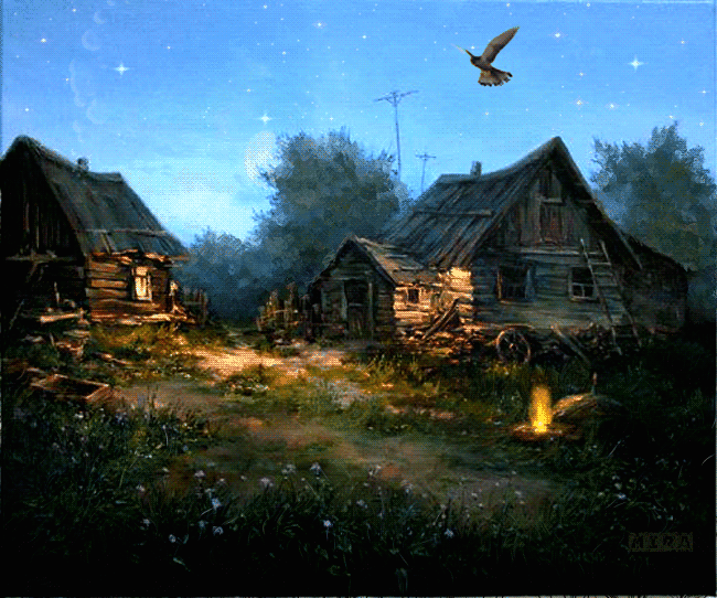 Открытки с деревней скачать. Открытки с деревней бесплатно.