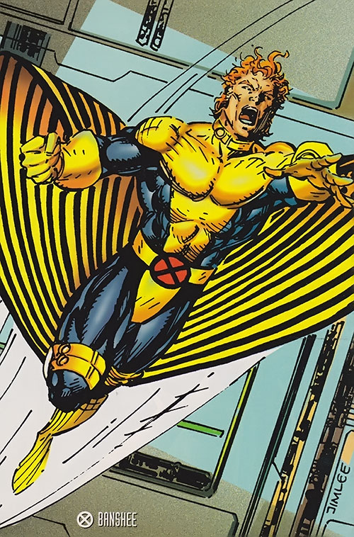 Открытки с Банши из Вселенной комиксов Марвел скачать бесплатно.