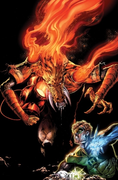 Открытки с Оранжевым Фонарём врагом Зелёного Фонаря скачать бесплатно.