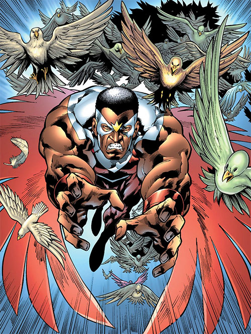 Открытки с Соколом из комиксов про Капитана Америку от Марвел.