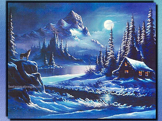 Открытки с домиком в лесу скачать бесплатно. Открытки с домиком в лесу gif.