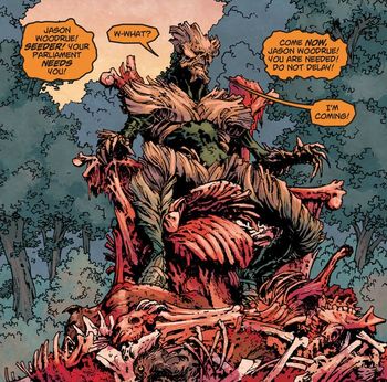 Открытки с Флороник Меном из комиксов Вселенной ДС скачать бесплатно.