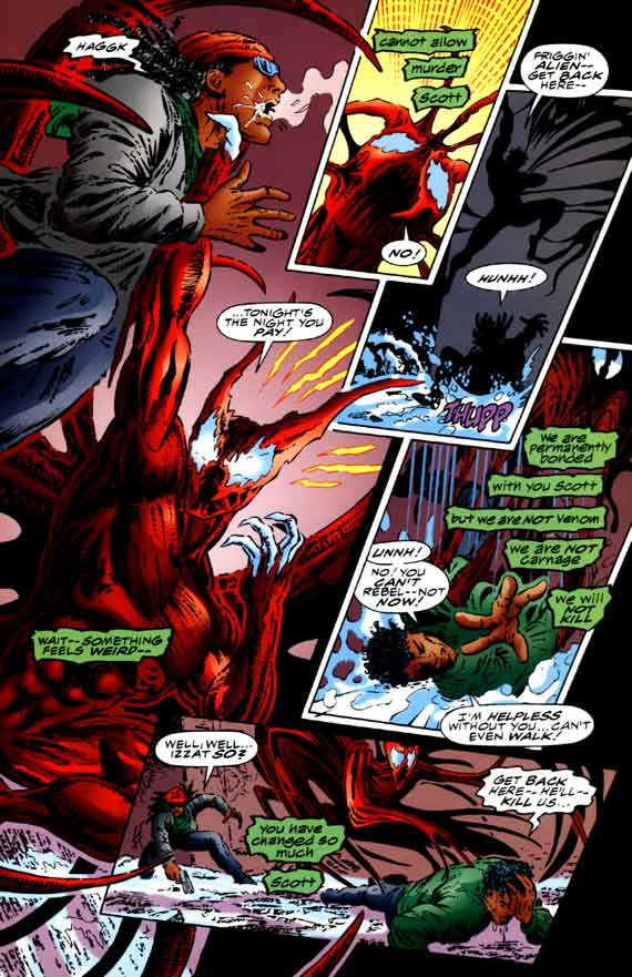 Открытки с Гибридом врагом Человека Паука из комиксов Марвел.