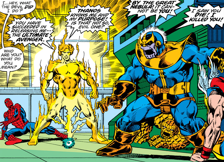 Открытки со Уорлоком из комиксов Вселенной Марвел скачать бесплатно.