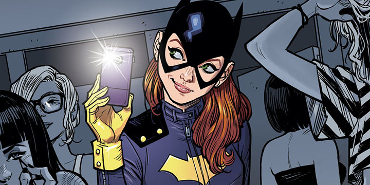 Открытки с Бэтгёрл из комиксов про Бэтмена скачать бесплатно.