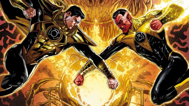 Открытки с Синестро врагом Супермэна из комиксов ДС скачать.