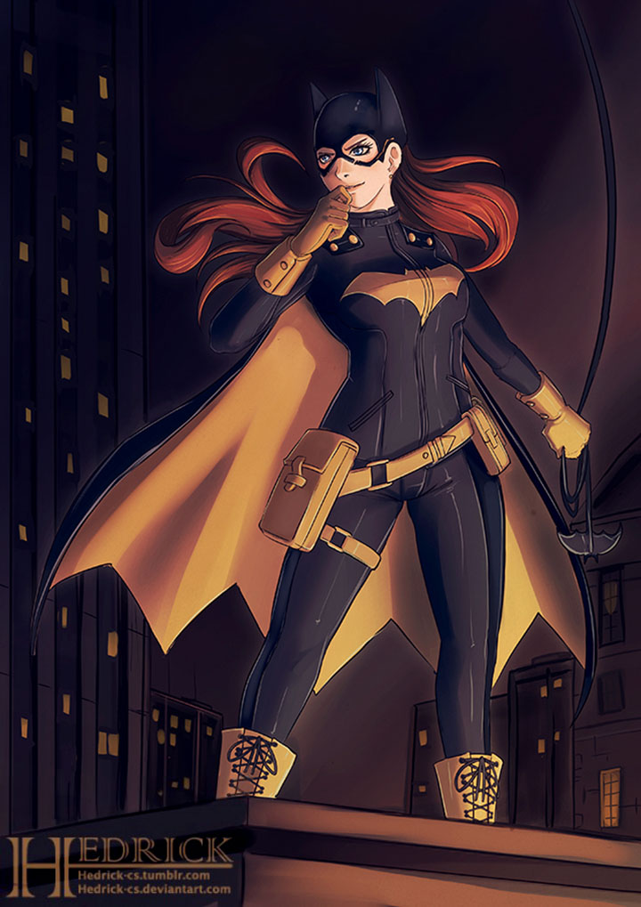 Открытки с Бэтгёрл из комиксов про Бэтмена скачать бесплатно.