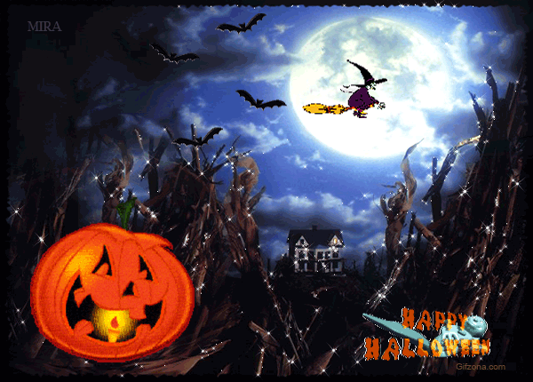 Анимационные Открытки на Хэллоуин скачать бесплатно. Бесплатные Открытки на Х...