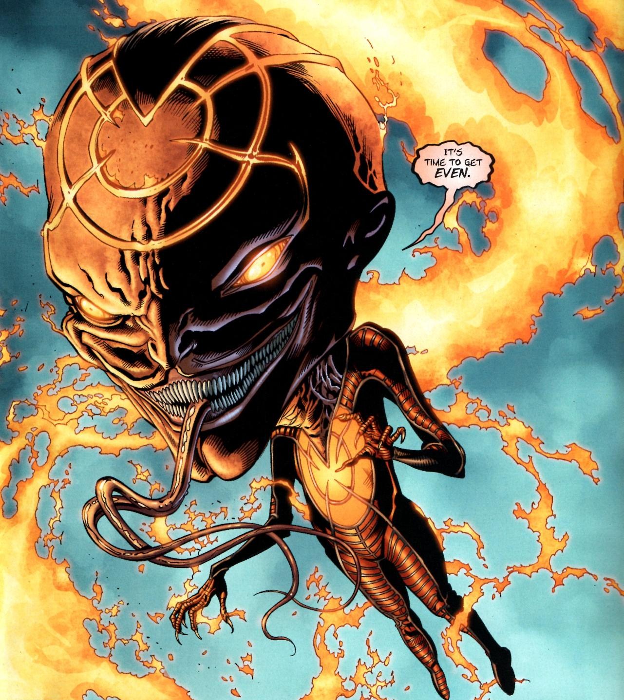 Открытки с Кроной суперзлодеем из вселенной комиксов от ДС. 