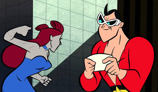 Открытки с Пластичным Человеком по комиксам от ДС скачать бесплатно.