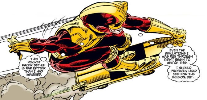 Открытки с Реактивным Гонщиком из комиксов Вселенной Марвел.
