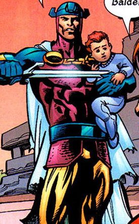 Открытки с Бальдером Храбрым из комиксов серии Марвел скачать.