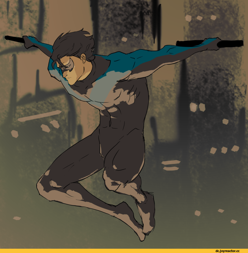 Открытки с Ночекрылым по комиксам ДС скачать бесплатно для детей.