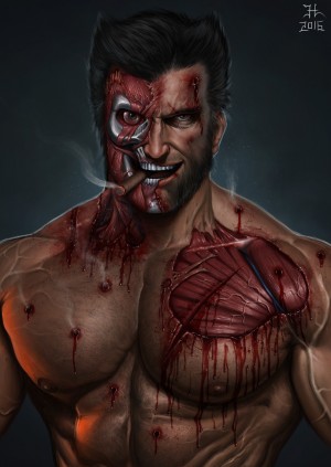 Открытки с Росомахой скачать бесплатно. Открытки с Росомахой онлайн.