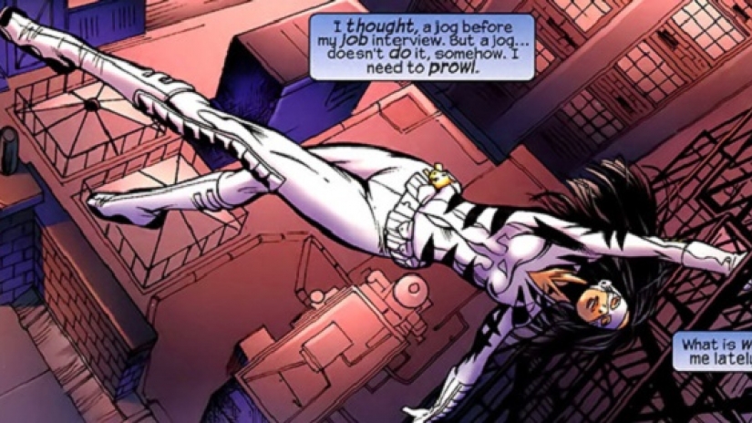 Открытки с Белой Тигрицей из комиксов Вселенной Марвел скачать.