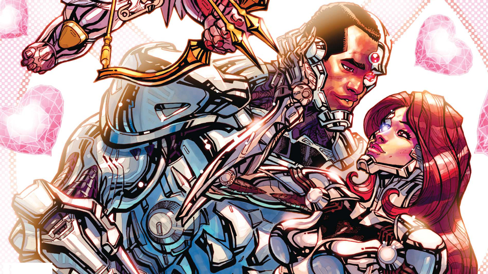 Открытки с Киборгом из Лиги Справедливости скачать бесплатно.