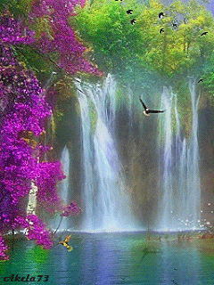 Открытки с водопадами скачать бесплатно. Открытки с водопадами gif.