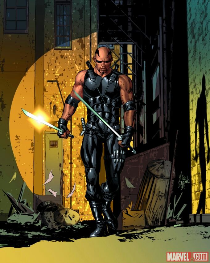 Открытки с Блэйдом из комиксов Вселенной марвел скачать бесплатно.