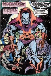 Открытки с Кроной суперзлодеем из вселенной комиксов от ДС. 