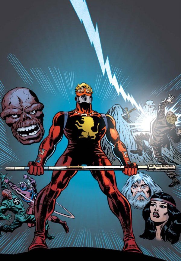 Открытки с Капитаном Британией из комиксов Марвел скачать.   