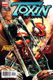 Открытки с Токсином врагом Человека Паука из комиксов Марвел.