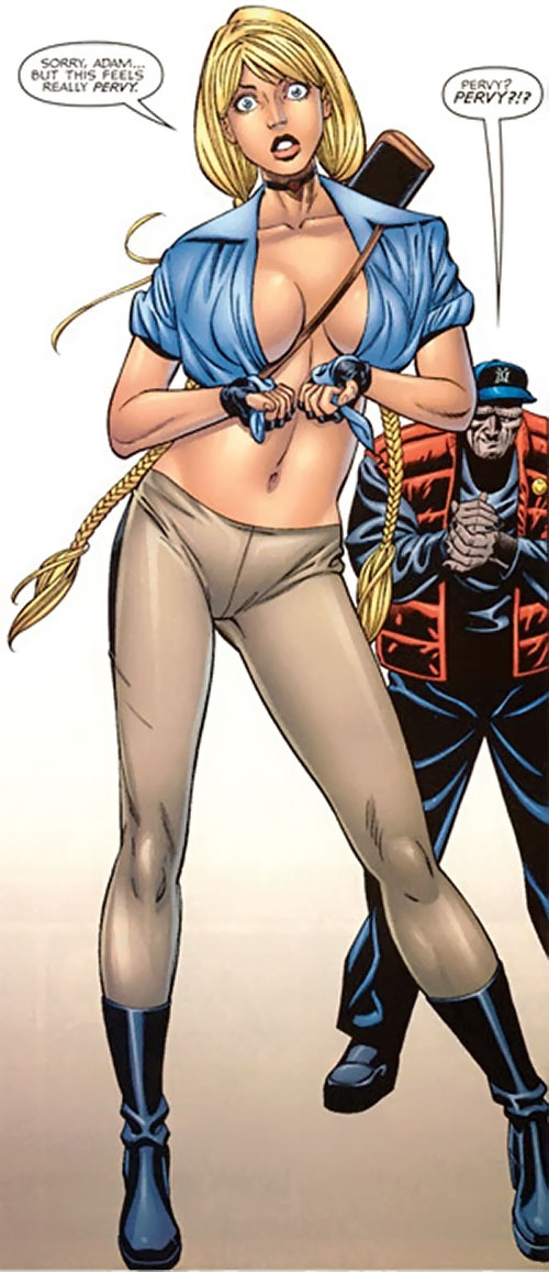 Открытки с Эльзой Блудстоун из Вселенной комиксов Марвел скачать.