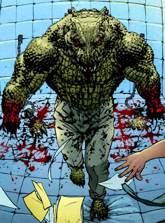 Открытки с Киллером Кроком по комиксам ДС скачать бесплатно.