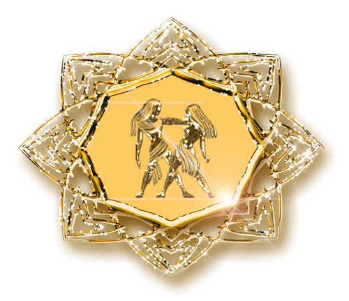 Открытки знак зодиака Близнецы gif. Скачать бесплатно открытки со знаком зоди...