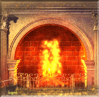 Открытки с камином анимационные. Открытки с камином gif.