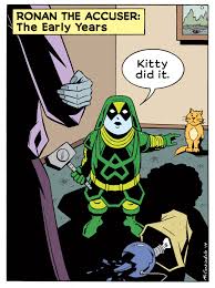 Открытки с Ронаном Обвинителем из комиксов Марвел скачать.   