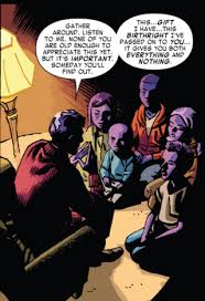 Открытки с Пурпурным Человеком злодеем из комиксов Марвел.  