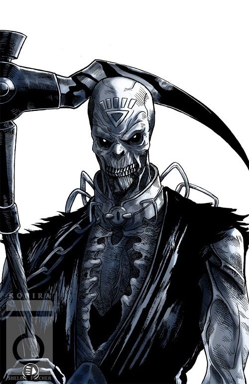 Открытки с Некроном страшным злодеем из комиксов ДС скачать.