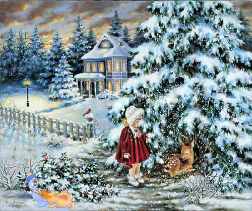 Открытки зима скачать бесплатно. Анимационные зимний открытки.