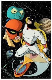 Открытки с Космическим Призраком из комиксов ДС скачать бесплатно.