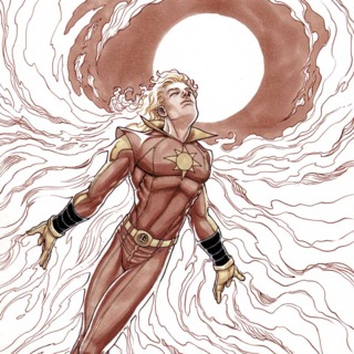 Открытки с Солнечным Мальчиком Санбоем из комиксов Марвел.  