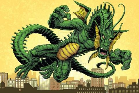 Открытки с Фин Фанг Фумом водным монстром из комиксов Марвел.