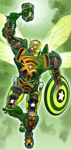 Открытки с Супер - Адаптоидом врагом Тора из комиксов Марвел.