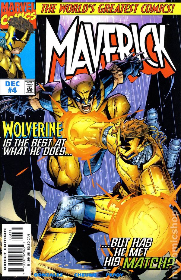 Открытки с Мавериком из комиксов Вселенной Марвел скачать бесплатно.