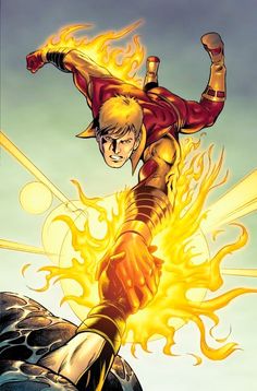 Открытки с Солнечным Мальчиком Санбоем из комиксов Марвел.  